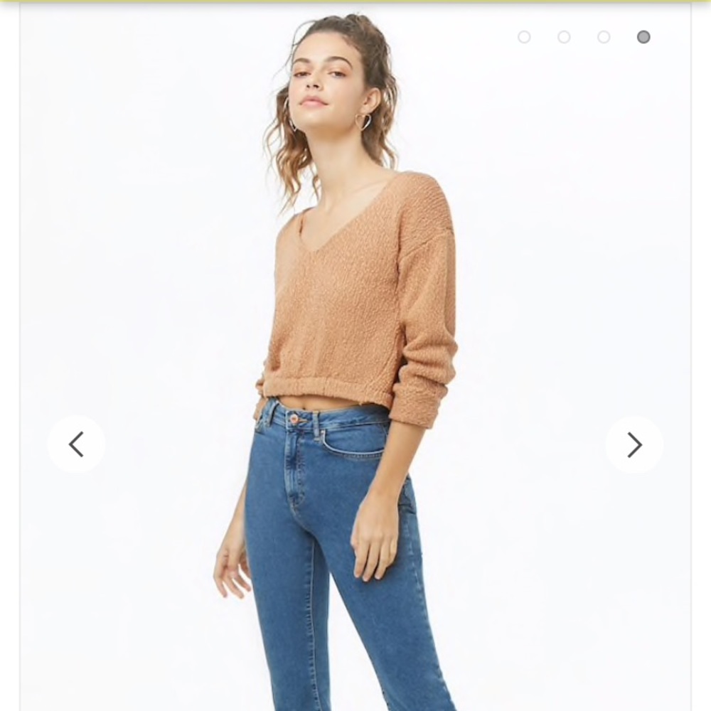 Forever 21 Semi-Cropped Knit Sweater